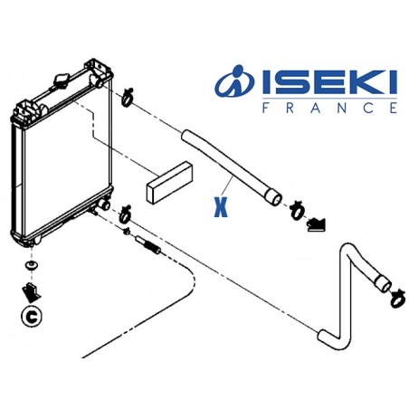 Durite Sup. ISEKI (1832-102-004-00)