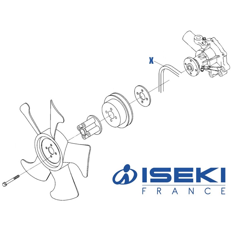 Courroie ISEKI (6213-671-058-00)