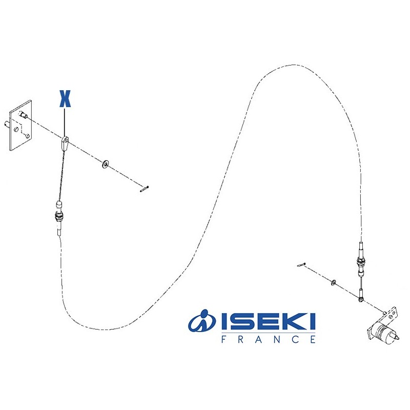 Câble 4WD ISEKI (1832-430-230-00)