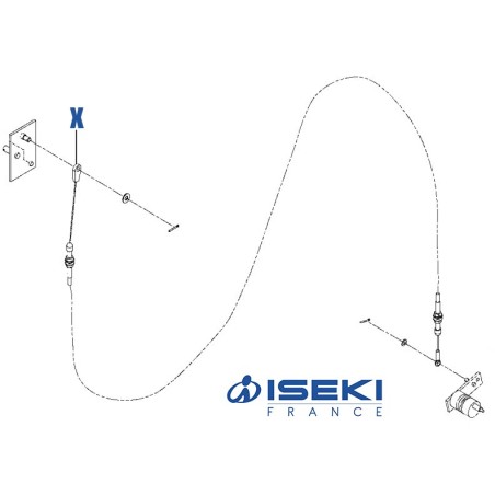 Câble 4WD ISEKI (1832-430-230-00)