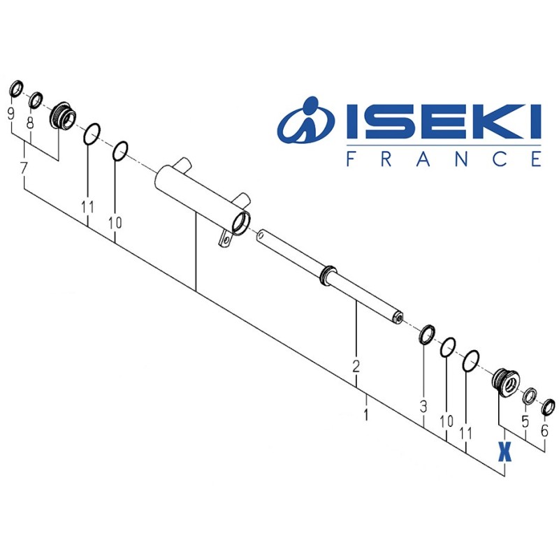 Kit Joints Vérin ISEKI (K167-005-300-10)