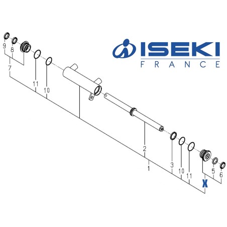 Kit Joints Vérin ISEKI (K167-005-300-10)