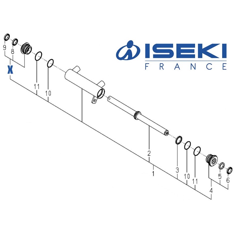 Kit Joints Vérin ISEKI (K167-005-310-10)