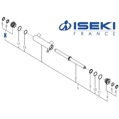 Kit Joints Vérin ISEKI (K167-005-300-10)