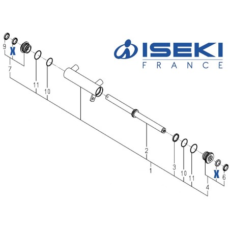 Joint Vérin ISEKI (K182-034-002-00)