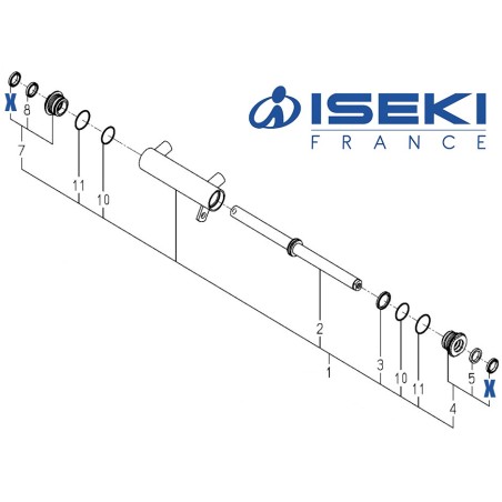 Bague Vérin ISEKI (K182-034-003-00)