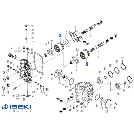 Barillet ISEKI (K500-006-300-10)