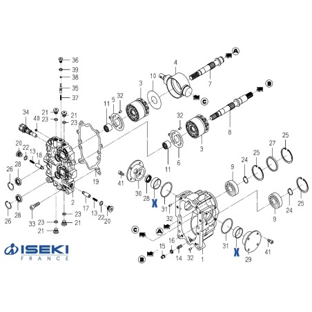 Bague ISEKI (K500-006-017-00)