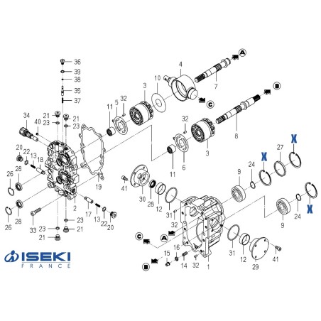 Circlip ISEKI (1710-241-053-00)