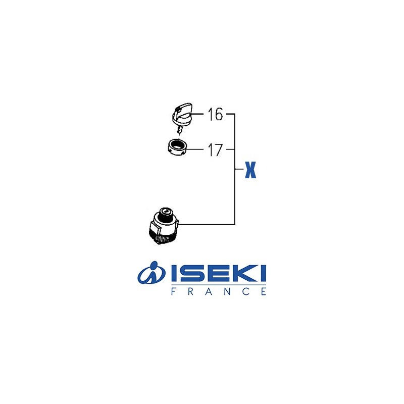 Contacteur à Clé ISEKI (3843-261-200-20)