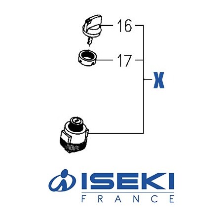 Contacteur à Clé ISEKI (3843-261-200-20)