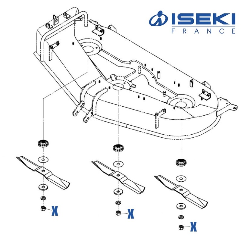 Écrou de Lame ISEKI (8595-306-007-00)