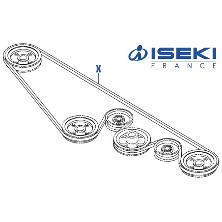 Courroie ISEKI (8657-203-067-00)