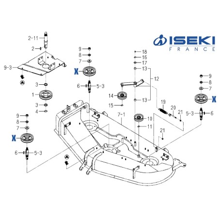 Poulie ISEKI (8657-202-003-20)