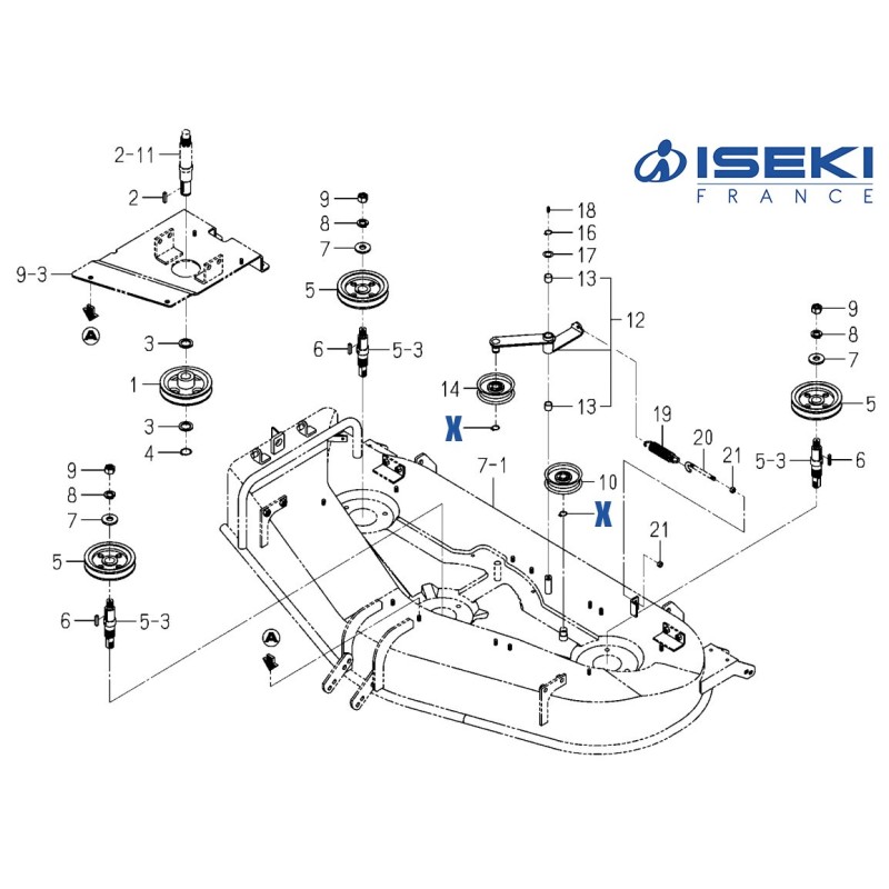 Circlip de Poulie ISEKI (V704-140-017-00)