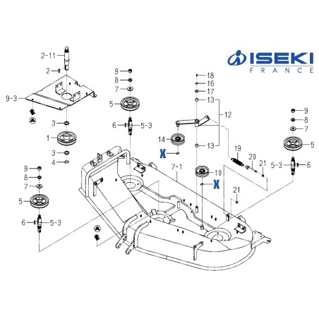 Circlip de Poulie ISEKI (V704-140-017-00)