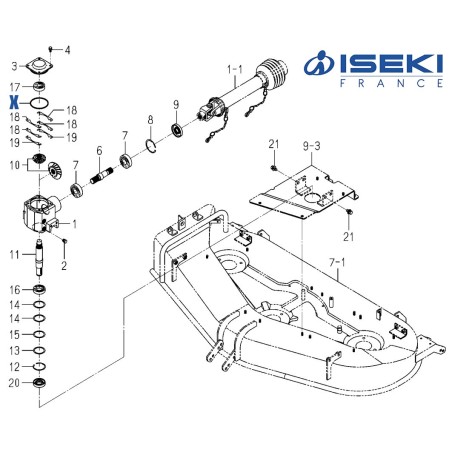 Joint de Couvercle ISEKI (V721-103-108-00)