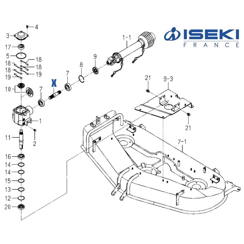Arbre d'Admission ISEKI (8595-201-013-00)