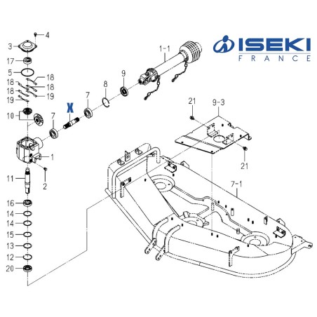 Arbre d'Admission ISEKI (8595-201-013-00)
