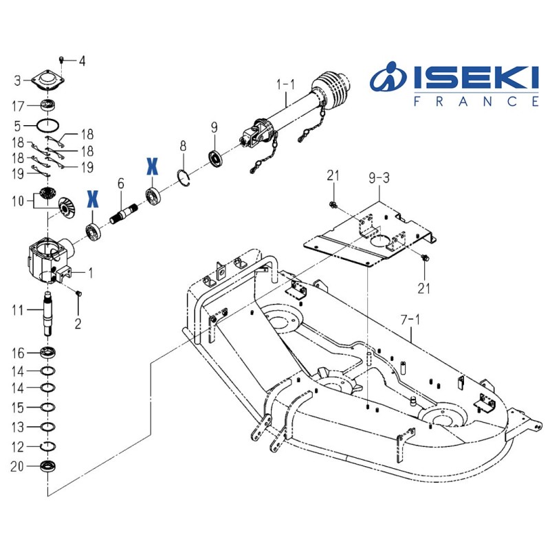 Roulement Boîtier ISEKI (1594-218-001-00)