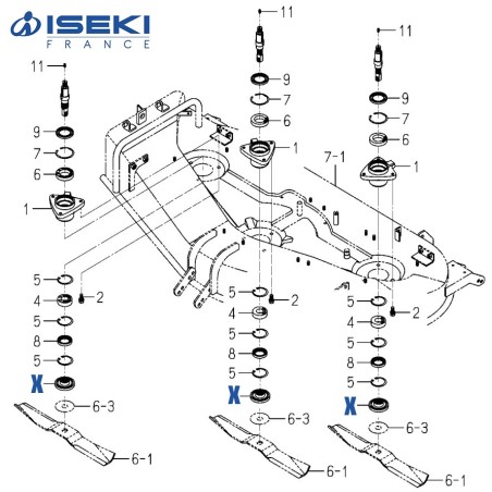 Flasque ISEKI (8657-301-007-00)