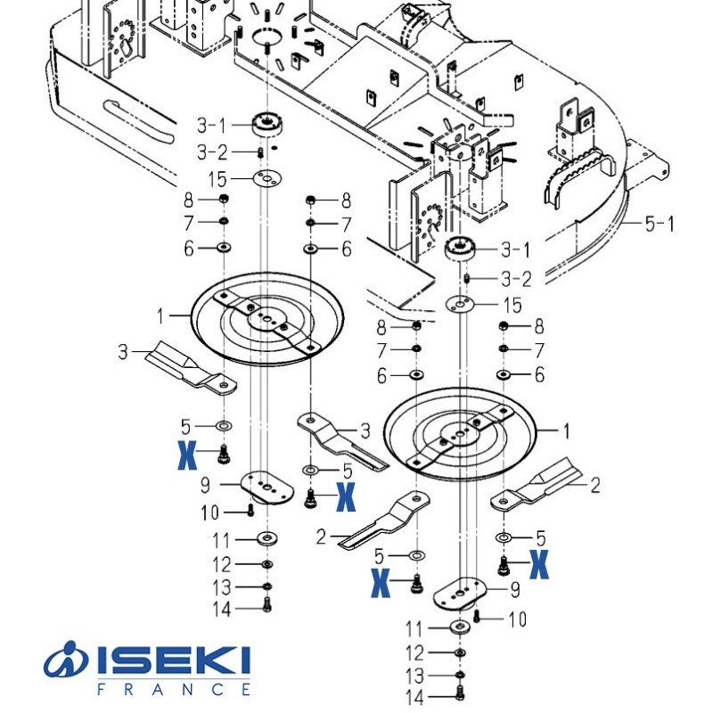 Vis de Lame ISEKI (8680-306-004-00)