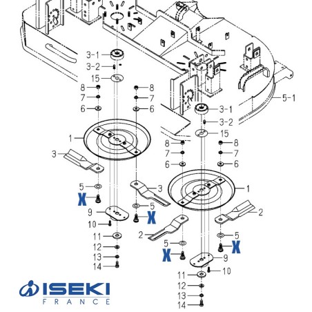 Vis de Lame ISEKI (8680-306-004-00)