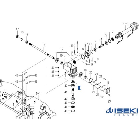 Jeu de 2 Pignons ISEKI (8667-201-520-00)