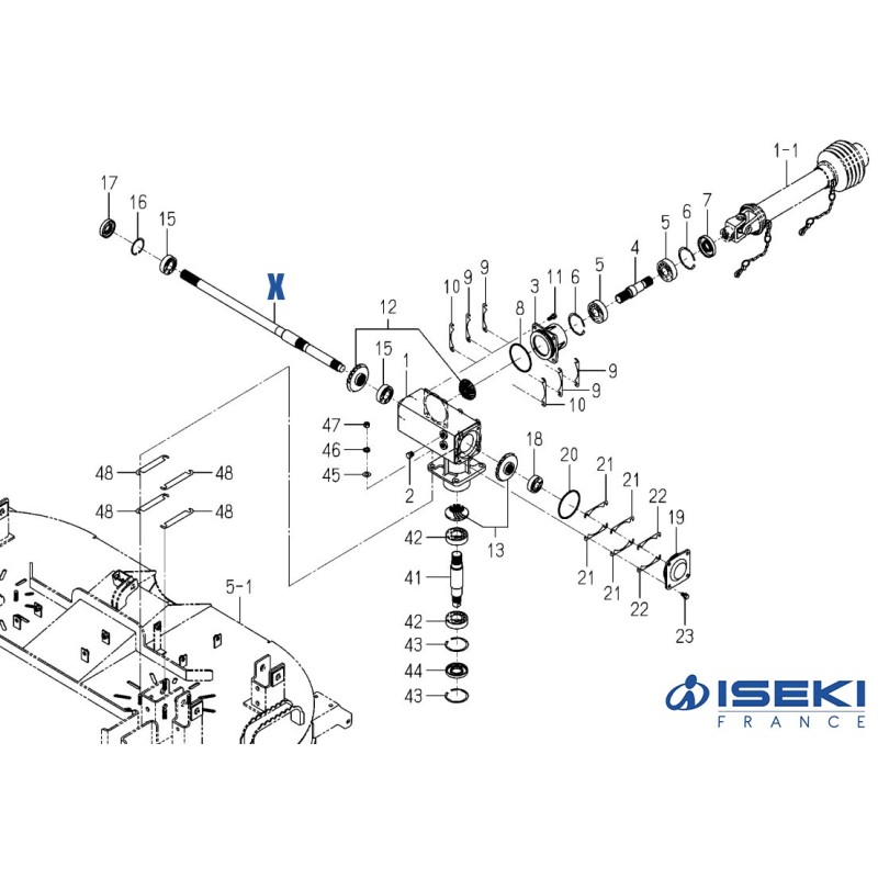 Arbre Liaison Boîtier G. ISEKI (8680-201-002-00)