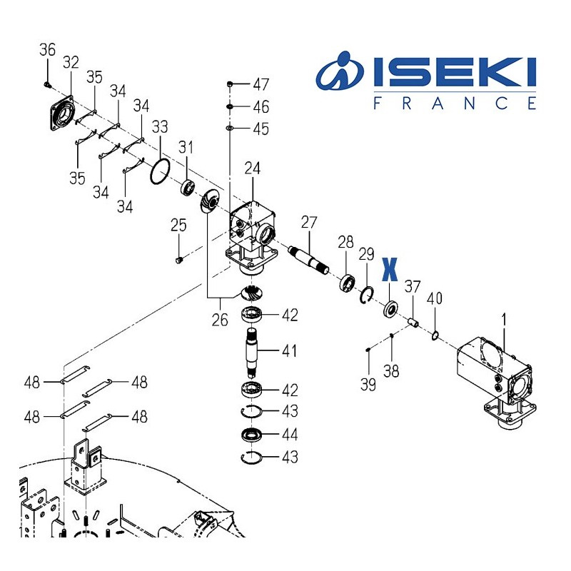 Bague d'Étanchéité ISEKI (V744-125-521-00)