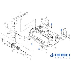 Écrou d'Axe ISEKI (V360-260-012-00)