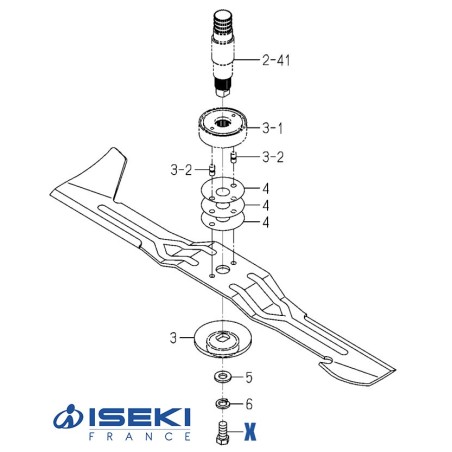 Vis de Lame ISEKI (V203-361-202-50)