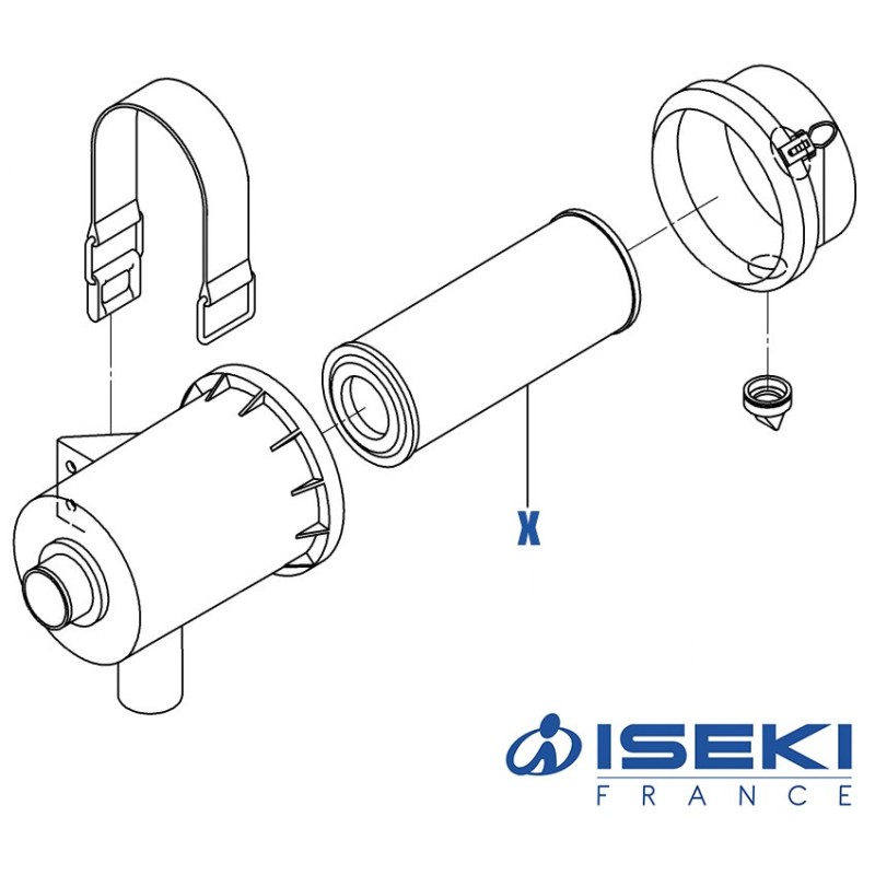 Filtre à Air ISEKI (1650-104-203-00/A)