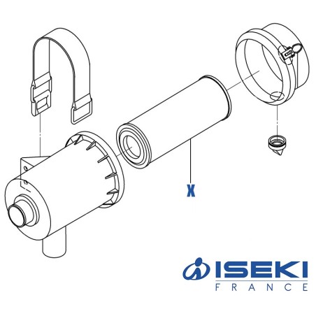 Filtre à Air ISEKI (1650-104-203-00/A)