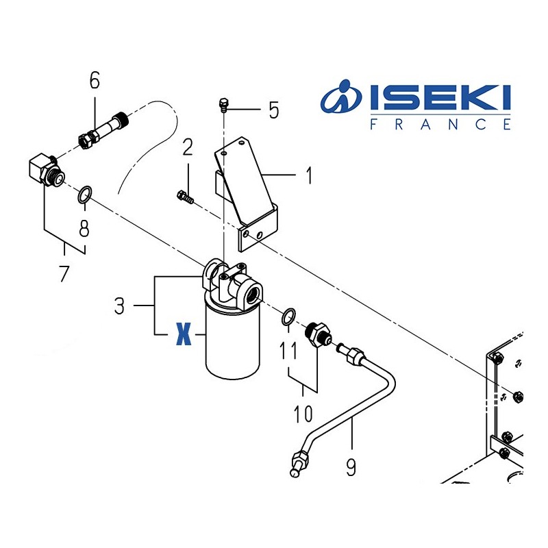 Filtre Hydro ISEKI (1646-516-692-00/A)