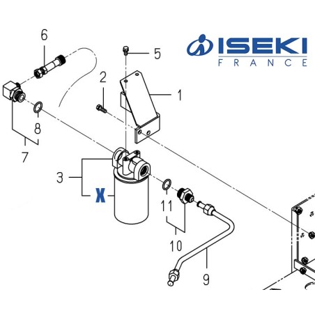 Filtre Hydro ISEKI (1646-516-692-00/A)