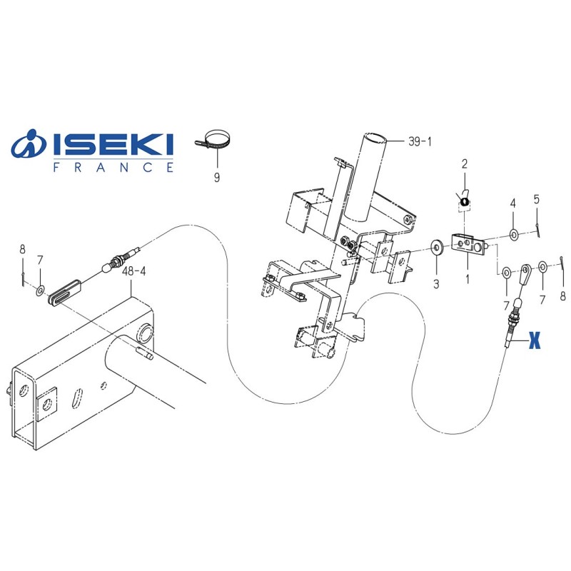 Câble d'Embrayage ISEKI (1770-264-220-00)