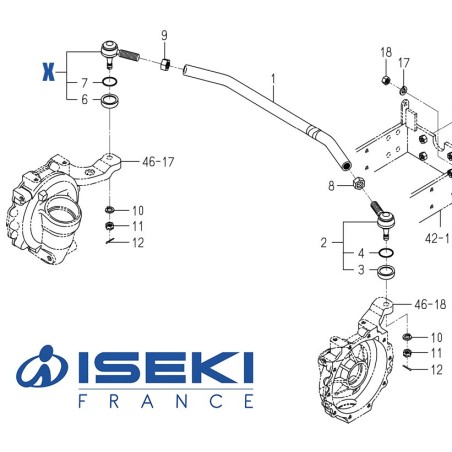 Rotule Droite ISEKI (1550-403-220-00)