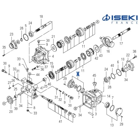 Palier ISEKI (1622-202-560-00)
