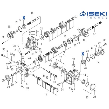 Roulement ISEKI (1622-202-515-00)