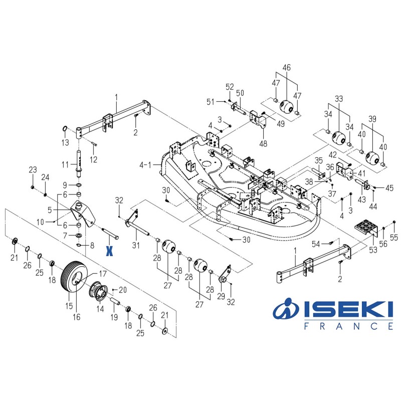 Axe ISEKI (8654-501-002-00)