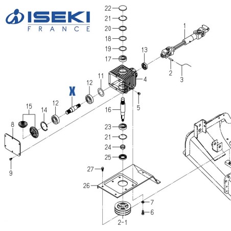 Arbre ISEKI (8654-201-002-00)