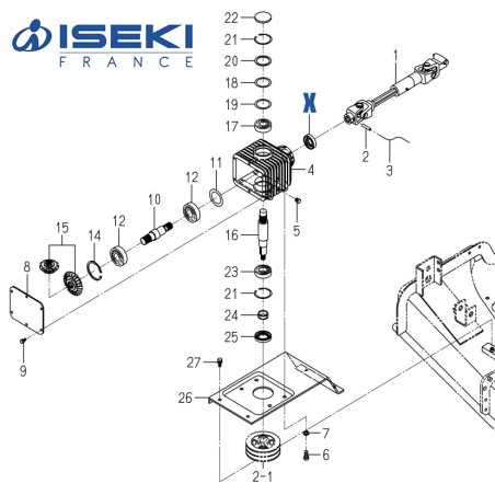 Bague d'Étanchéité ISEKI (V744-130-551-20)