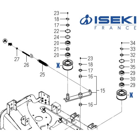 Poulie Tendeur ISEKI (8654-203-002-20)