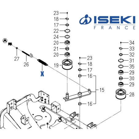 Ressort ISEKI (8654-203-003-00)
