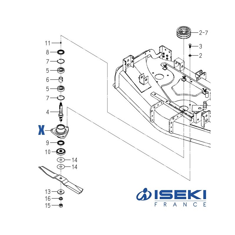 Palier ISEKI (8654-301-001-30)