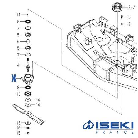 Palier ISEKI (8654-301-001-30)
