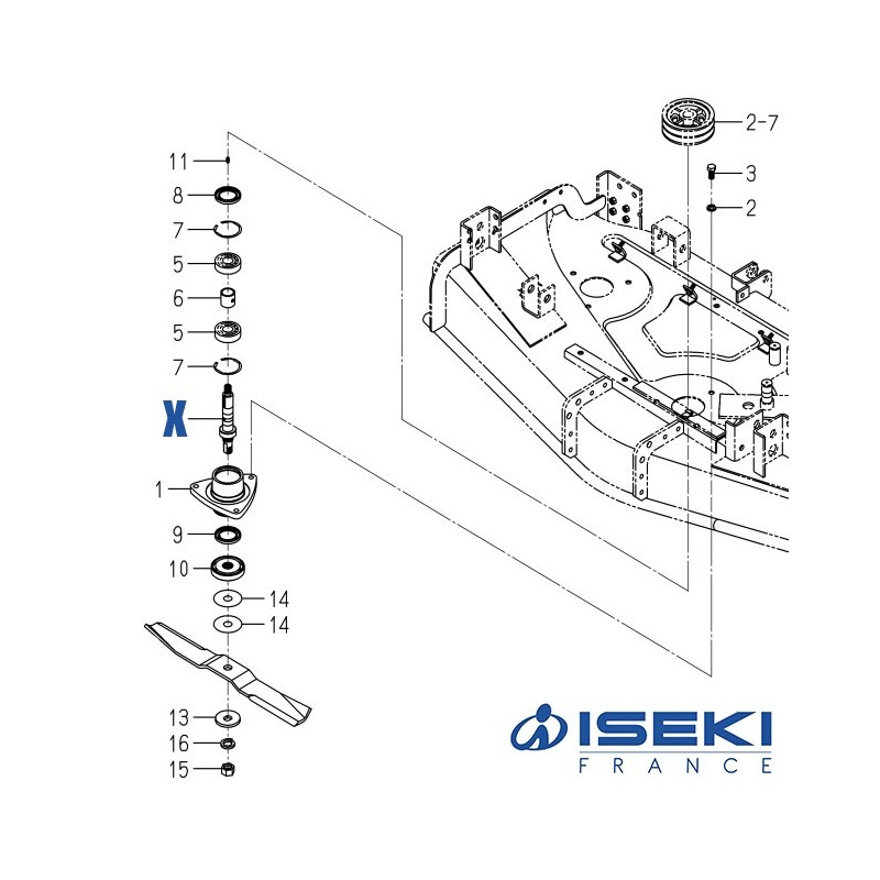Arbre ISEKI (8654-301-002-10)