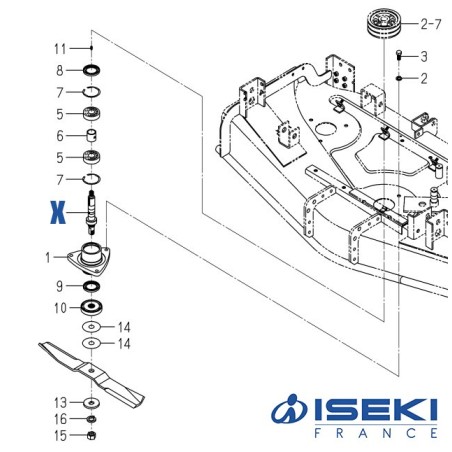 Arbre ISEKI (8654-301-002-10)