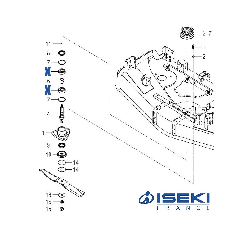 Roulement ISEKI (V600-110-630-50)